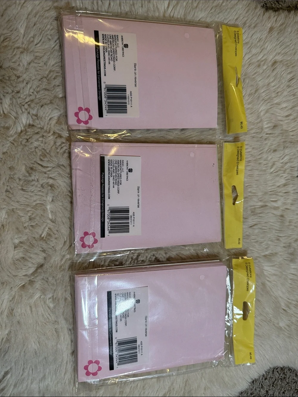 ✨American Greetings Pink Kitty 'Come to a Party!' Party Invitations - Pack of 8✨
